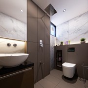 Brown Hues Bathroom Design